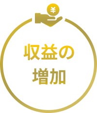 収益の増加